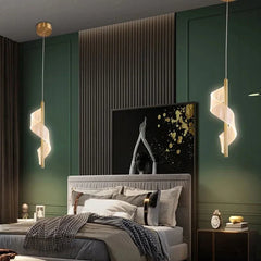 Bedside Pendant Light For Bedroom Modern Metal