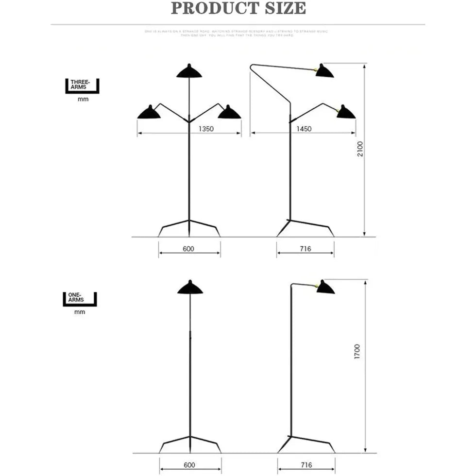 Tripod Floor Lamp For Study Room Modern Metal Led Plug Uk Or Eu