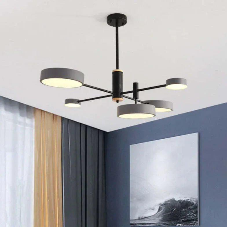 White Semi-flush Light For Bedroom Sienna Metal