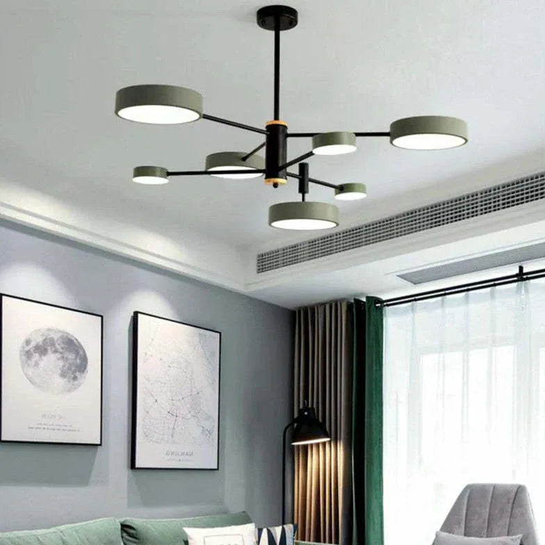 White Semi-flush Light For Bedroom Sienna Metal