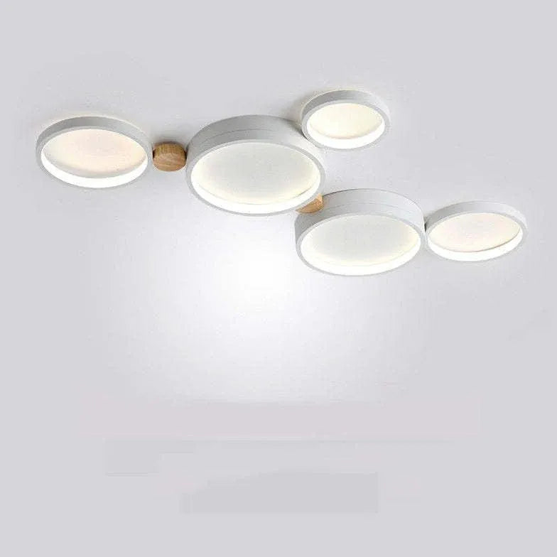 Flush Light For Kitchen Round Sanna Metal Warm White Ip20 Led