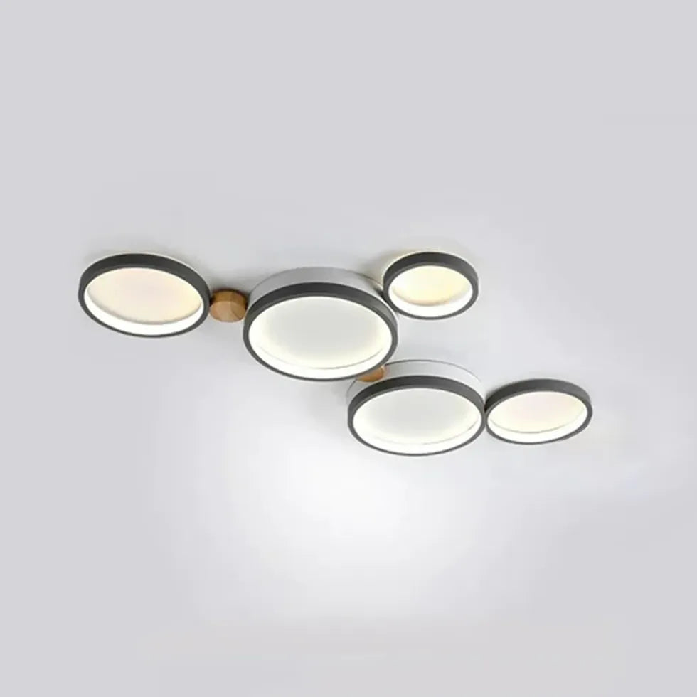 Flush Light For Kitchen Round Sanna Metal Warm White Ip20 Led