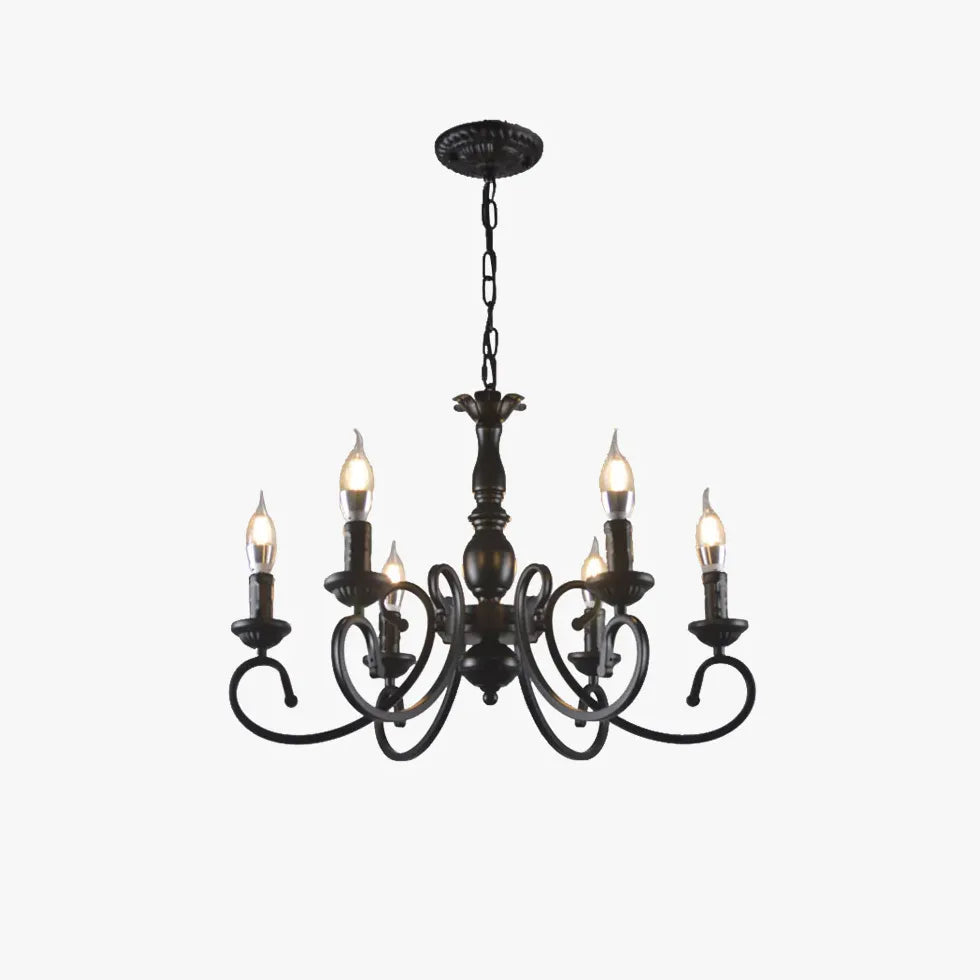 Black Modern Chandeliers For Bedroom Silva Metal Led Ip20