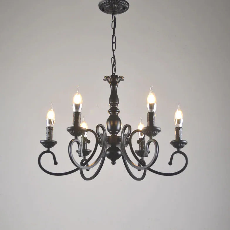 Black Modern Chandeliers For Bedroom Silva Metal Led Ip20