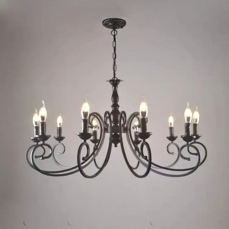 Black Modern Chandeliers For Bedroom Silva Metal Led Ip20