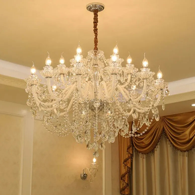 Modern Chandeliers For Living Room Silva Metal & Crystal Ip20