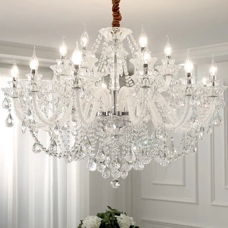 Modern Chandeliers For Living Room Silva Metal & Crystal Ip20