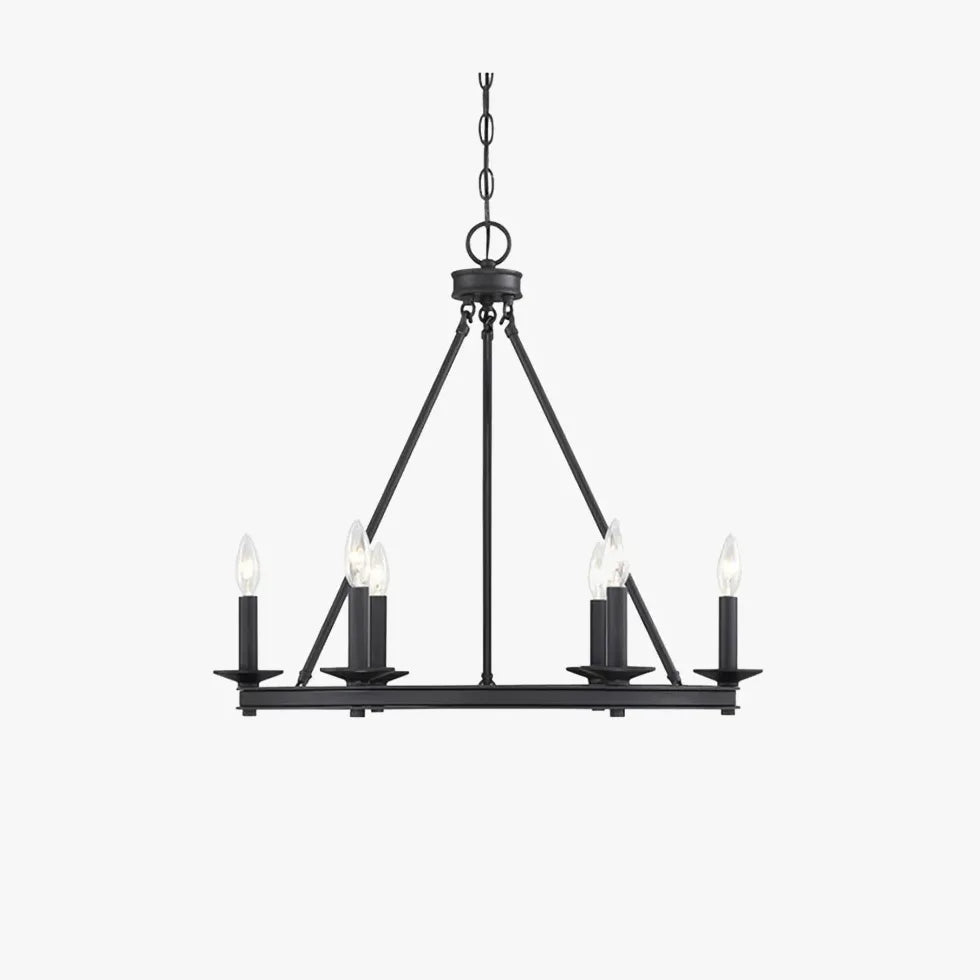 Black Modern Chandeliers For Bedroom Silva Metal Led