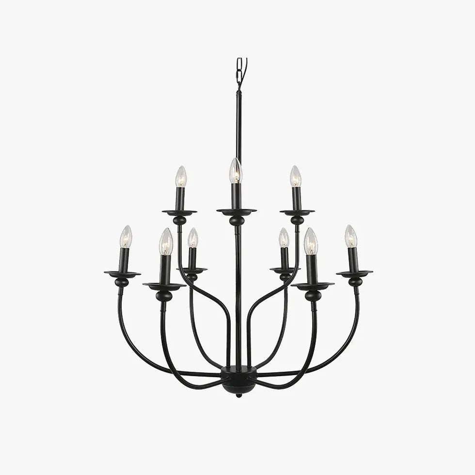 Black Chandelier For Living Room Silva Metal