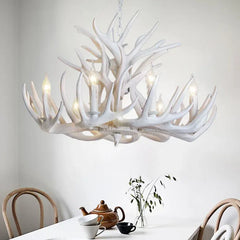 White Chandelier For Bedroom Silva Metal Led