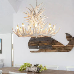 White Chandelier For Bedroom Silva Metal Led