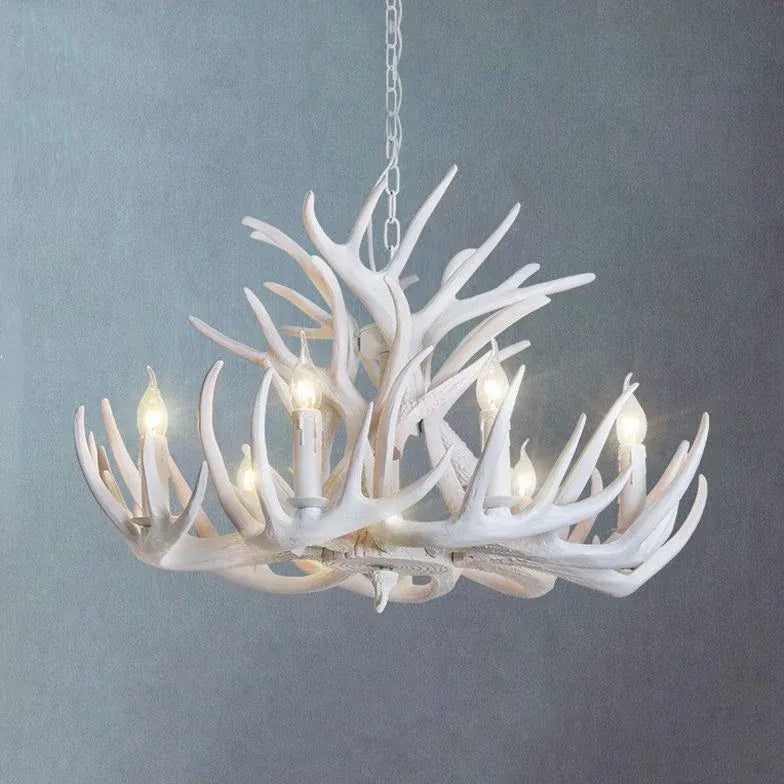 White Chandelier For Bedroom Silva Metal Led