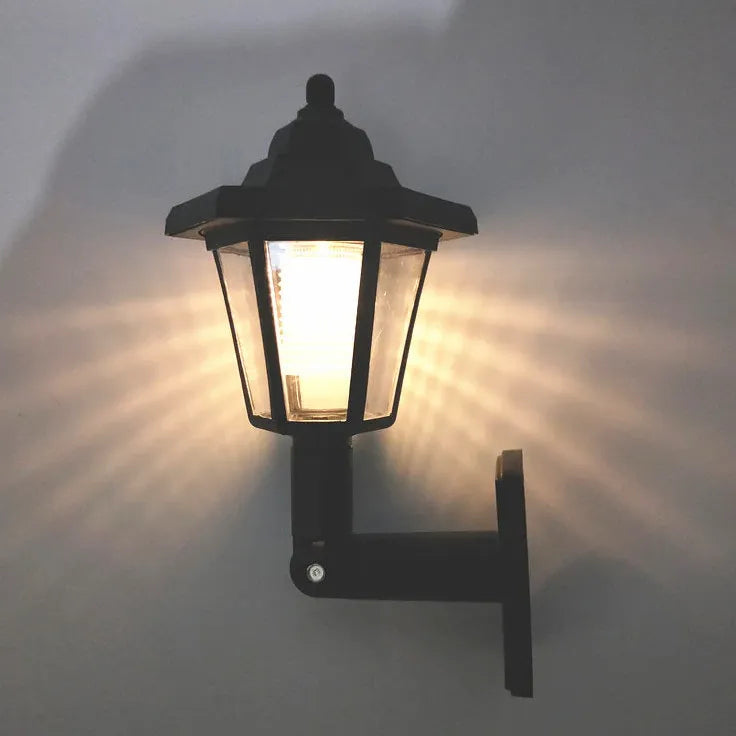 Corner Led Sensor Wall Light Solar Plastic For Garden