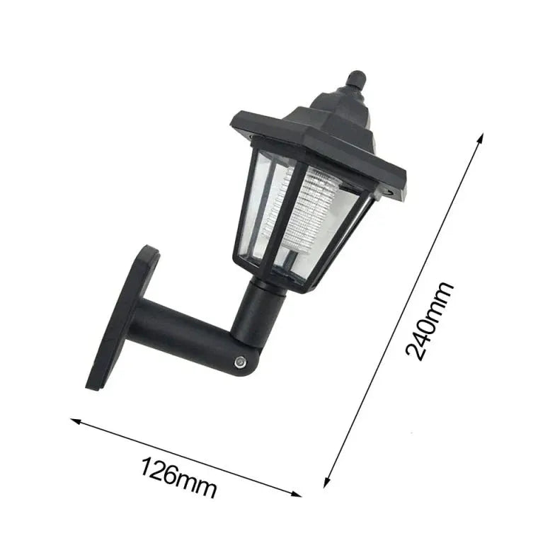 Corner Led Sensor Wall Light Solar Plastic For Garden