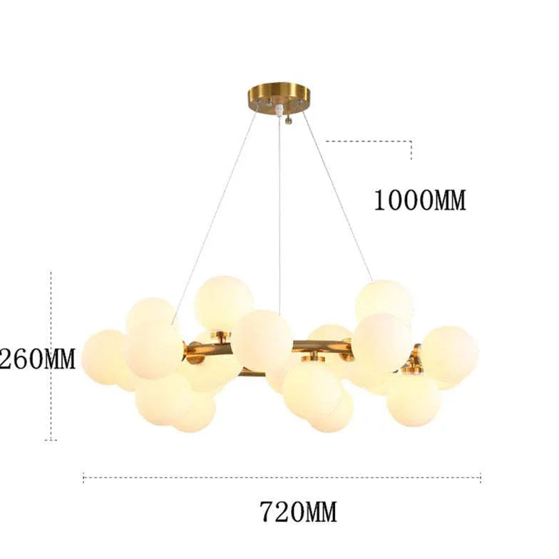 Chandelier For Bedroom Valentina Metal Warm White Ip20 Led