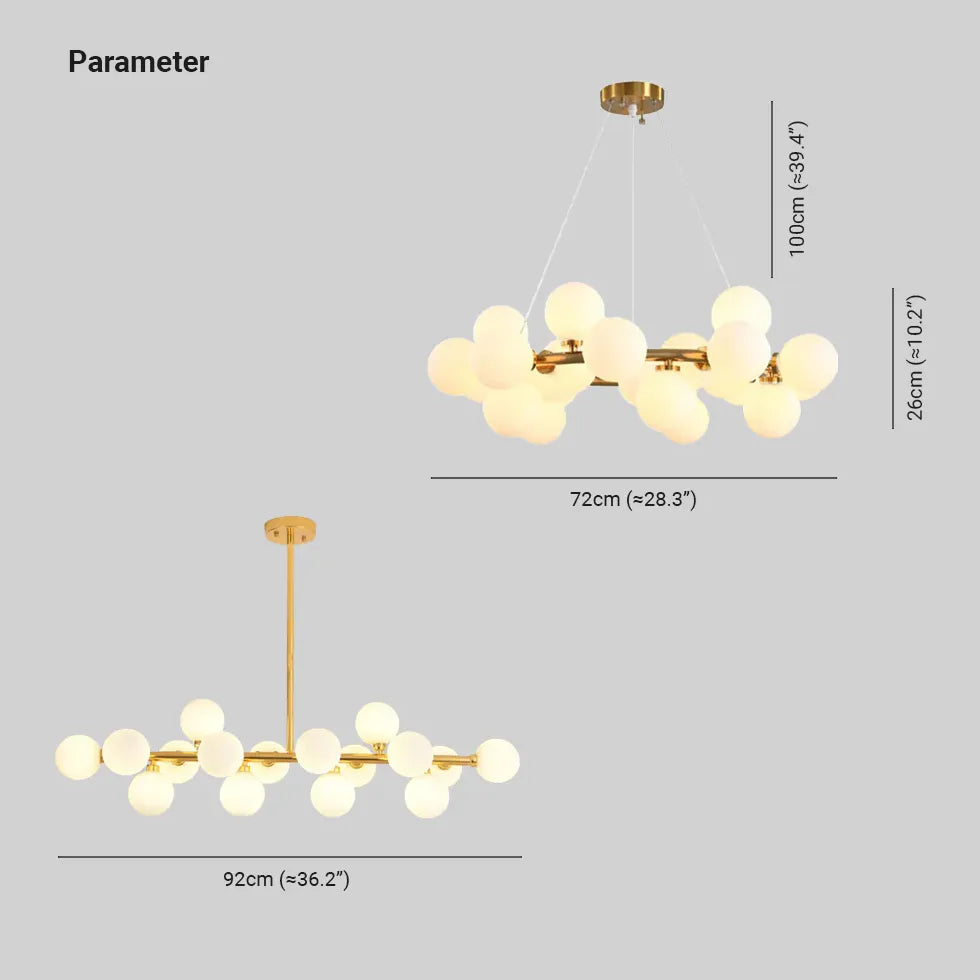 Chandelier For Bedroom Valentina Metal Warm White Ip20 Led