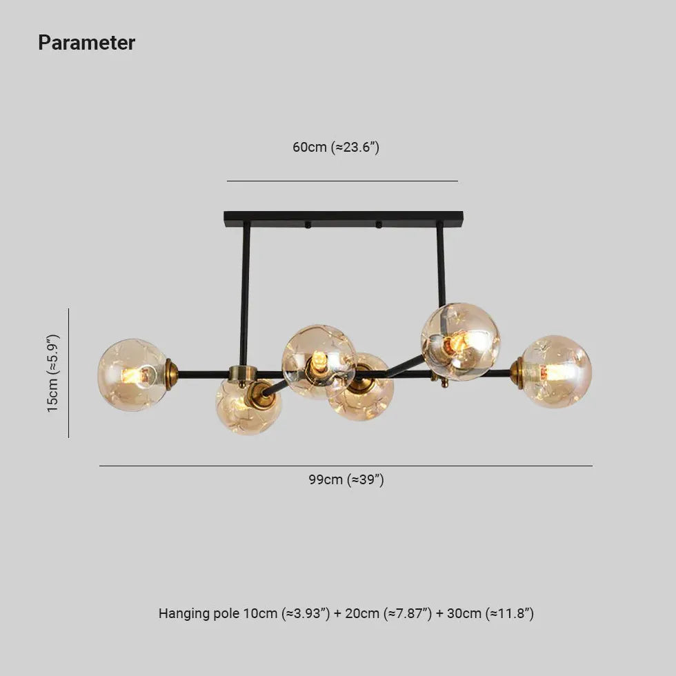 Chandelier For Bedroom Valentina Metal & Glass Ip20