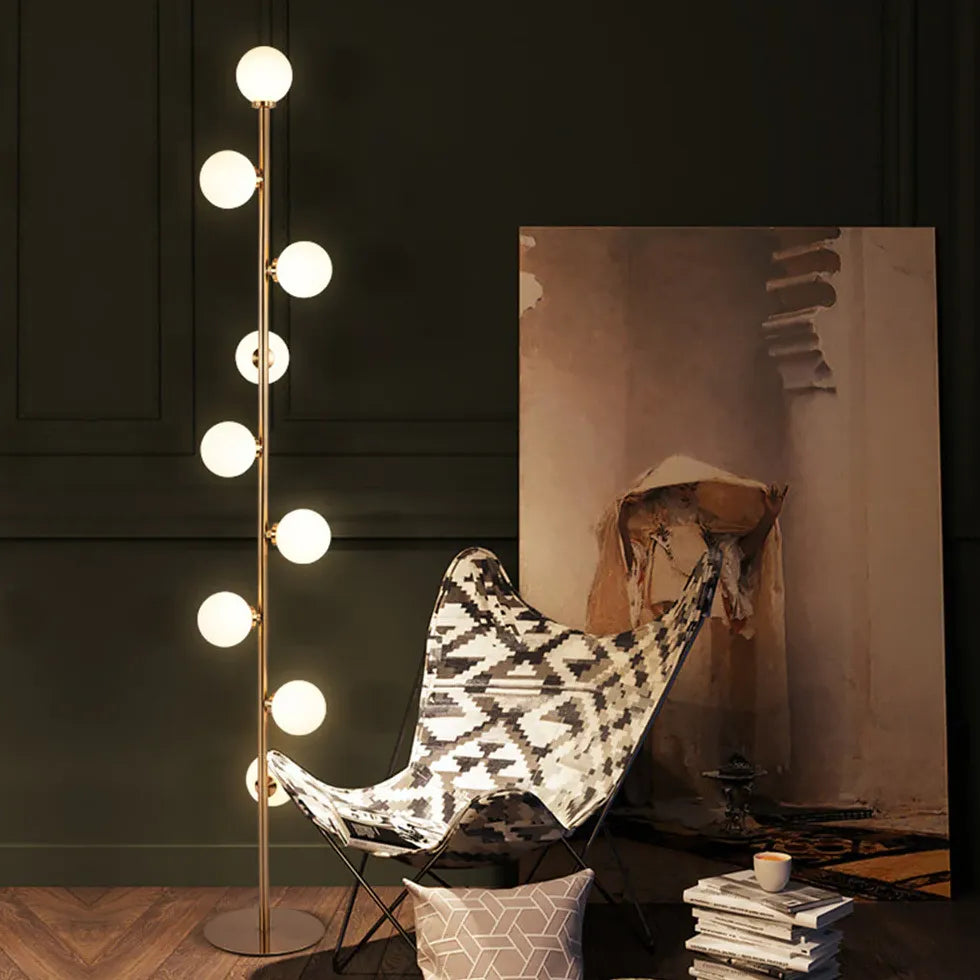 Floor Lamp For Study Room Valentina Metal & Glass Plug