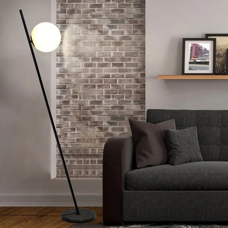 Black Floor Lamp For Study Room Linear Valentina Metal Ip20