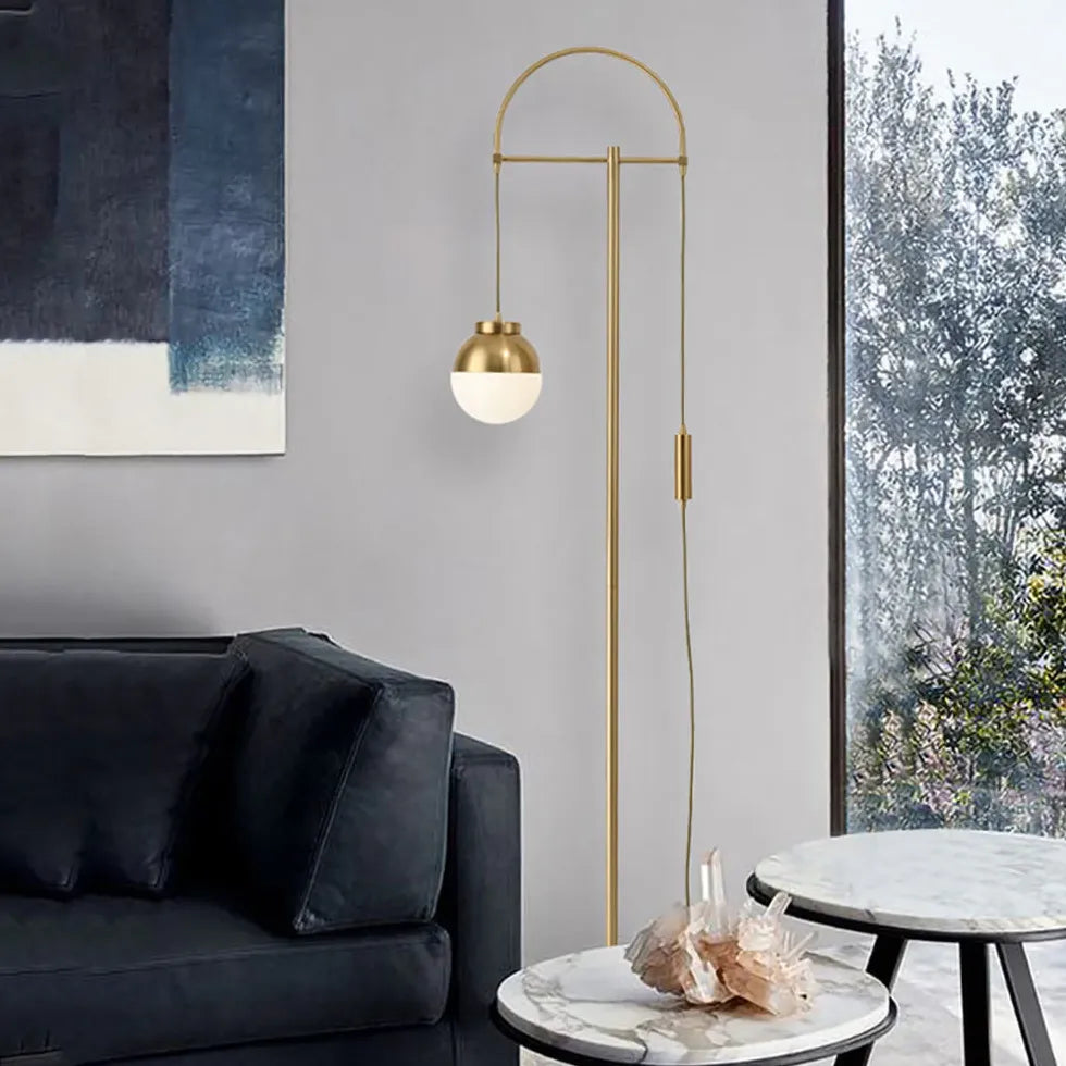 Gold Floor Lamp For Study Room Valentina Hardware Led Ip20 Plug