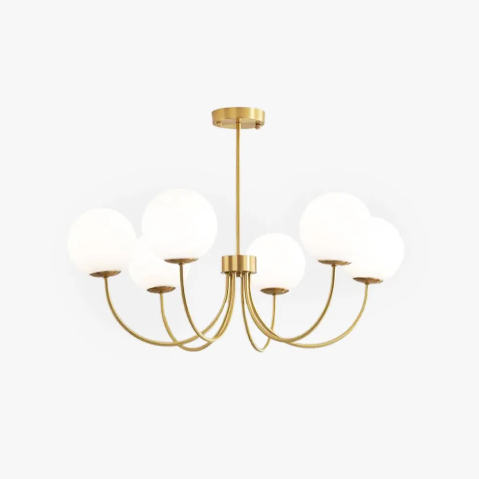 Gold Chandelier For Bedroom Valentina Metal & Glass