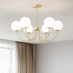 Gold Chandelier For Bedroom Valentina Metal & Glass