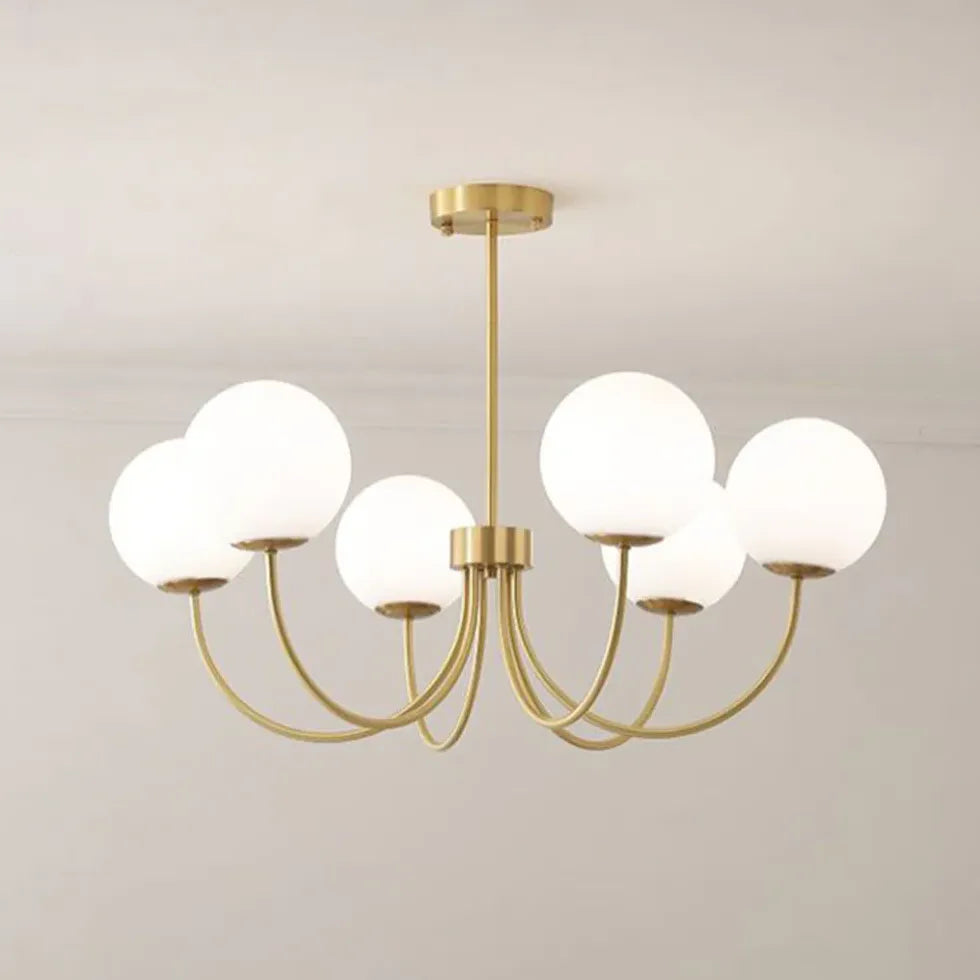 Gold Chandelier For Bedroom Valentina Metal & Glass