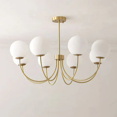 Gold Chandelier For Bedroom Valentina Metal & Glass