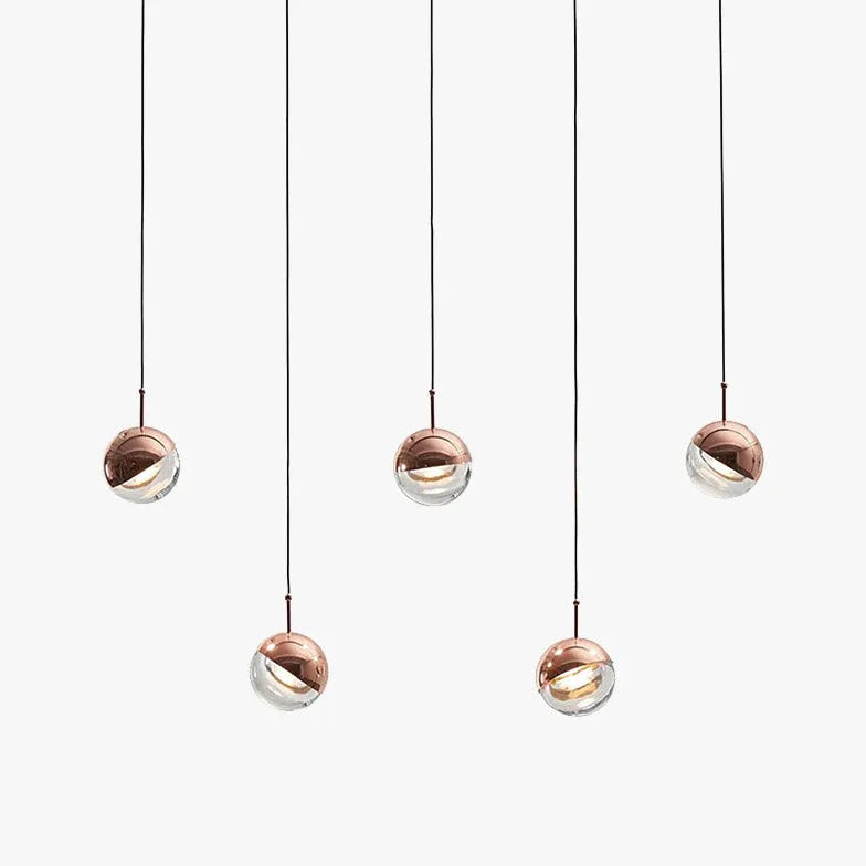 Gold Light Single Pendant For Living Room Metal Led