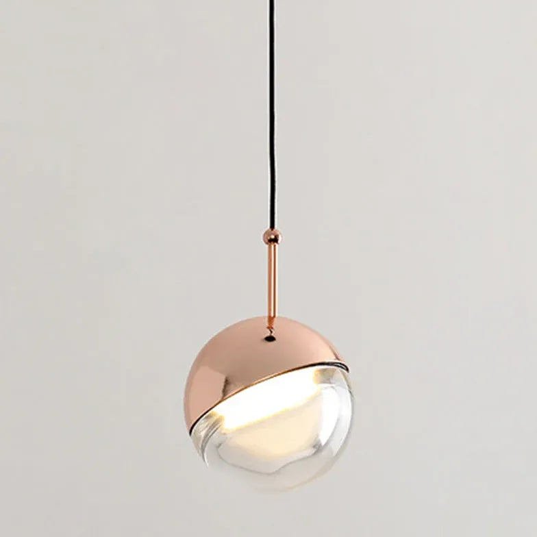 Gold Light Single Pendant For Living Room Metal Led