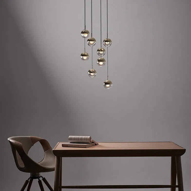 Gold Light Single Pendant For Living Room Metal Led