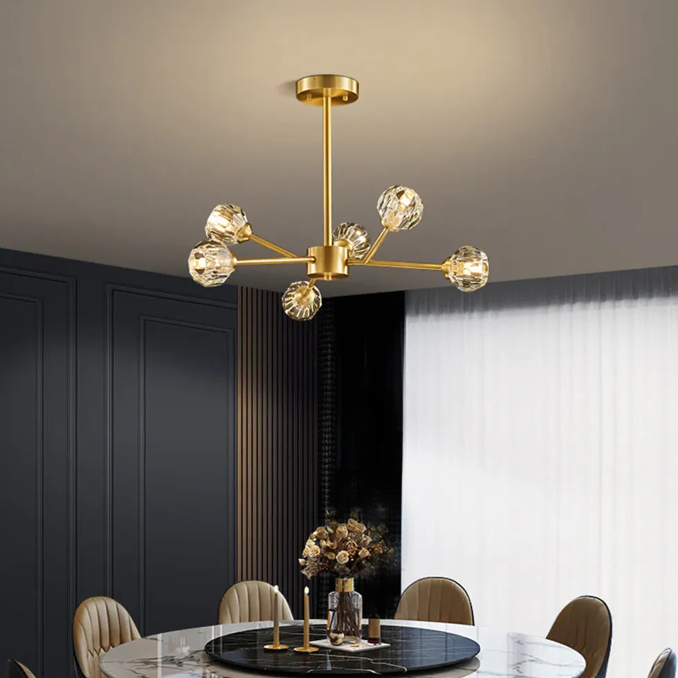 Gold Statement Pendant Light For Bedroom Valentina Pure Copper Ip20