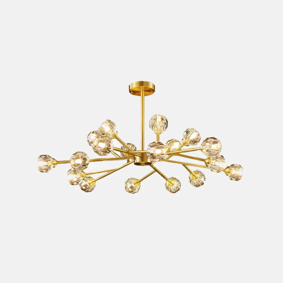 Gold Statement Pendant Light For Bedroom Valentina Pure Copper Ip20