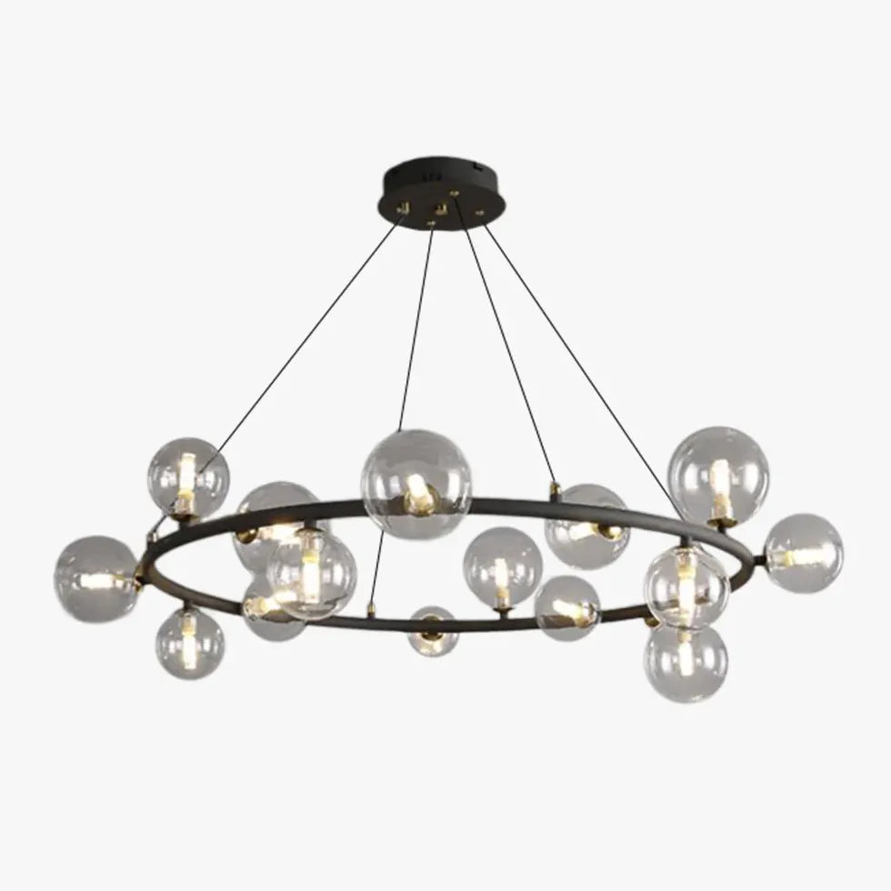 Black Statement Pendant Light For Bedroom Valentina Metal Ip20 Led