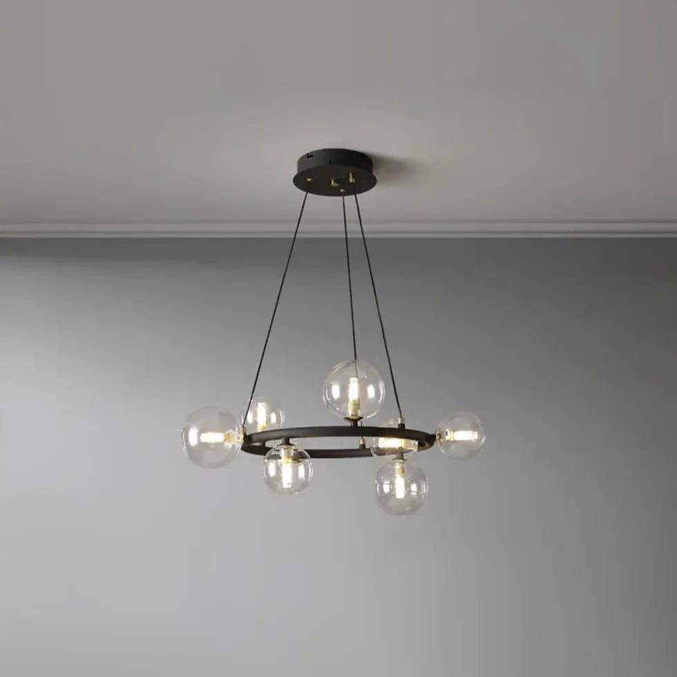 Black Statement Pendant Light For Bedroom Valentina Metal Ip20 Led