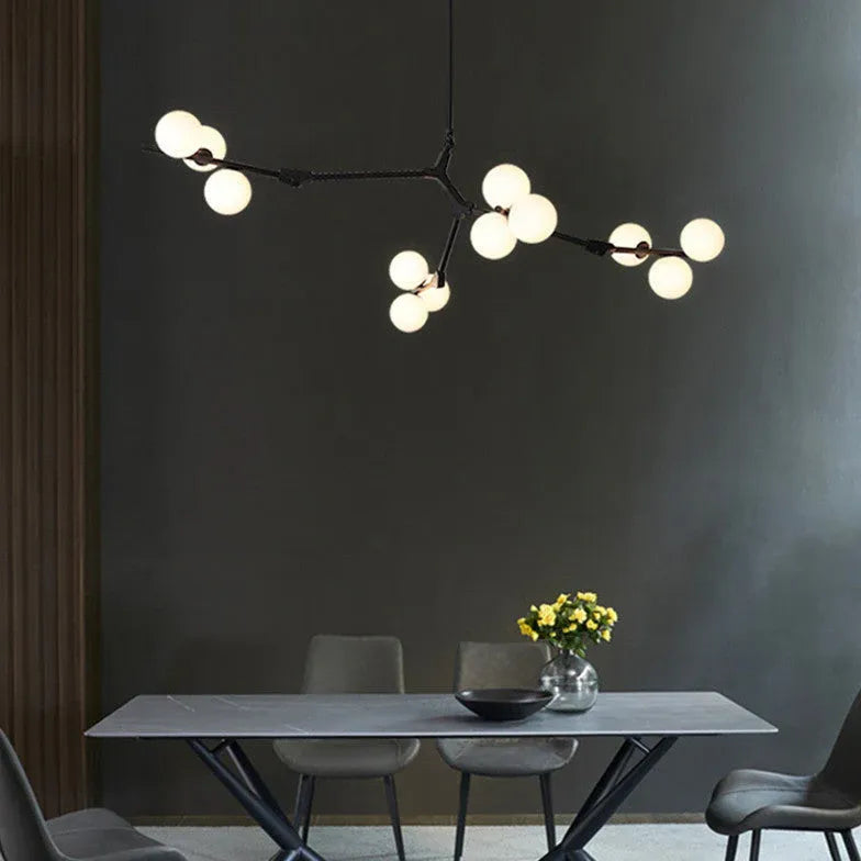 Black Statement Pendant Light For Bedroom Valentina Metal Without Bulbs Ip20 Led