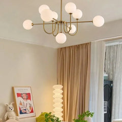 Gold Modern Led Chandelier Glass For Bedroom Valentina