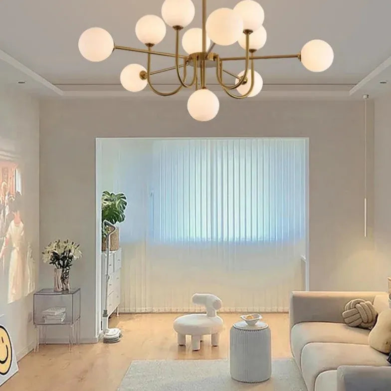 Gold Modern Led Chandelier Glass For Bedroom Valentina