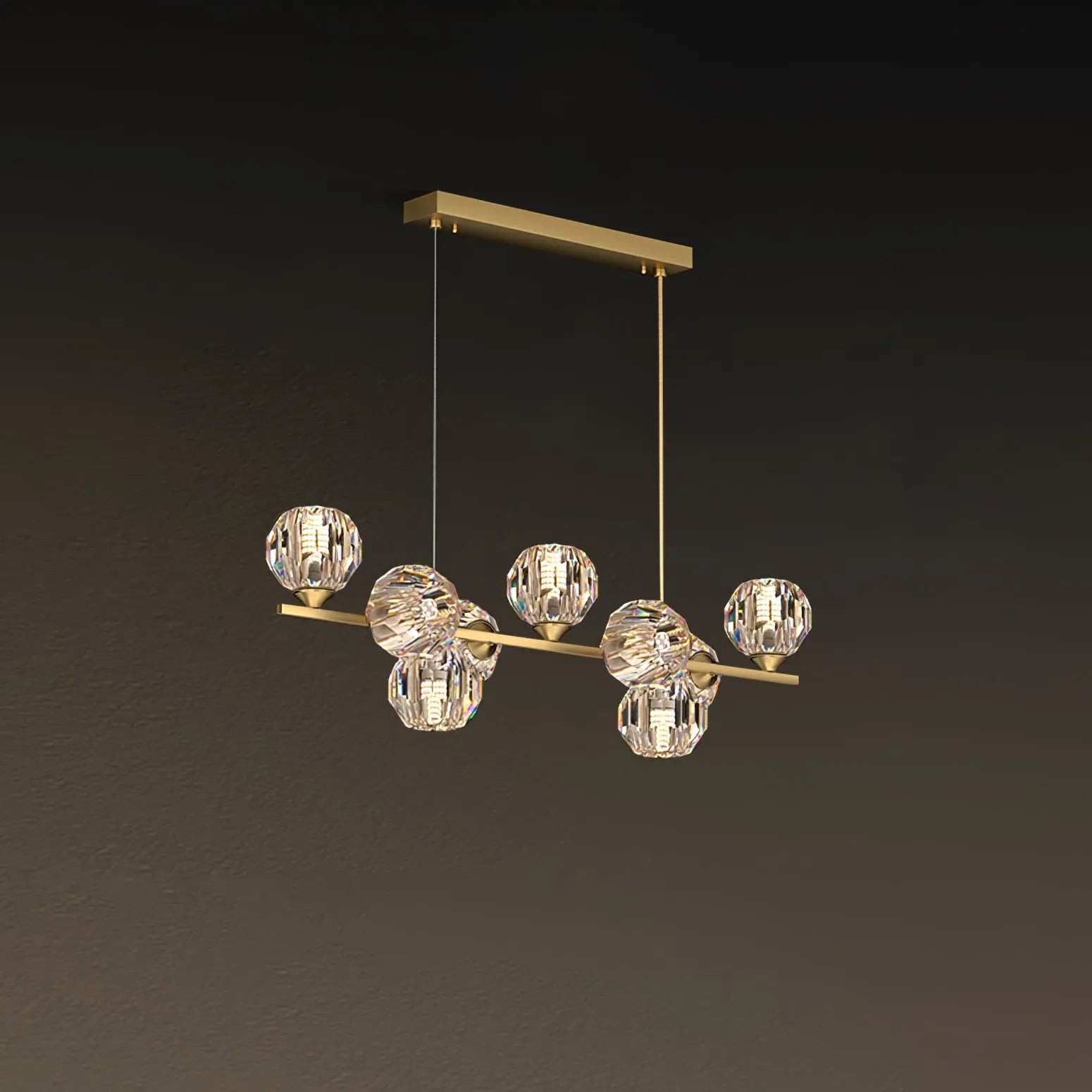 Chandelier For Living Room Linear Valentina Metal Ip20 Led