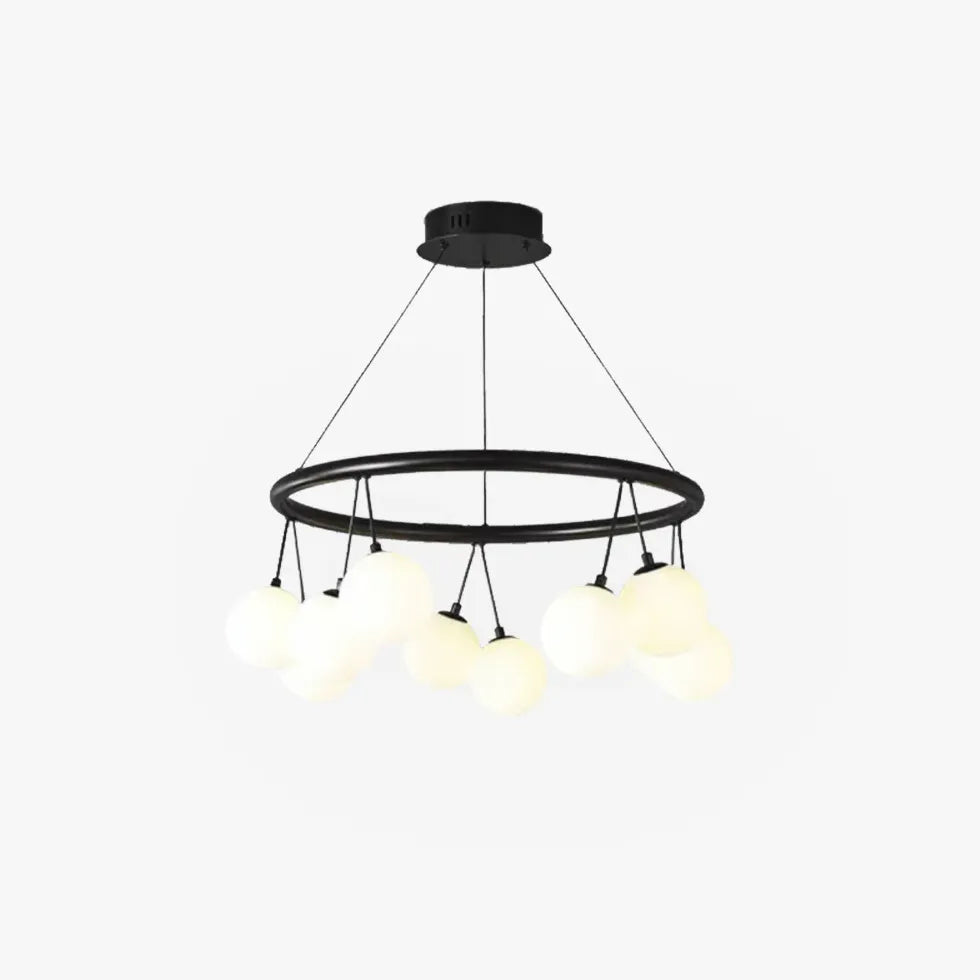 Black Chandelier For Bedroom Valentina Metal & Glass Without Bulbs Led