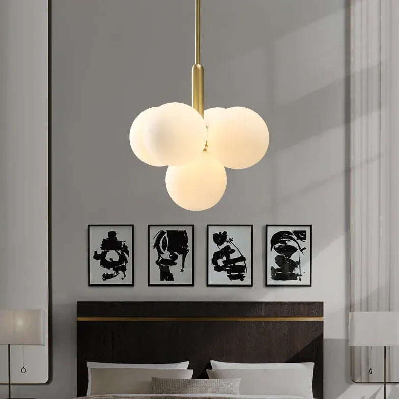 Modern Chandeliers For Bedroom Valentina Metal & Glass Ip20 Led Without Bulbs