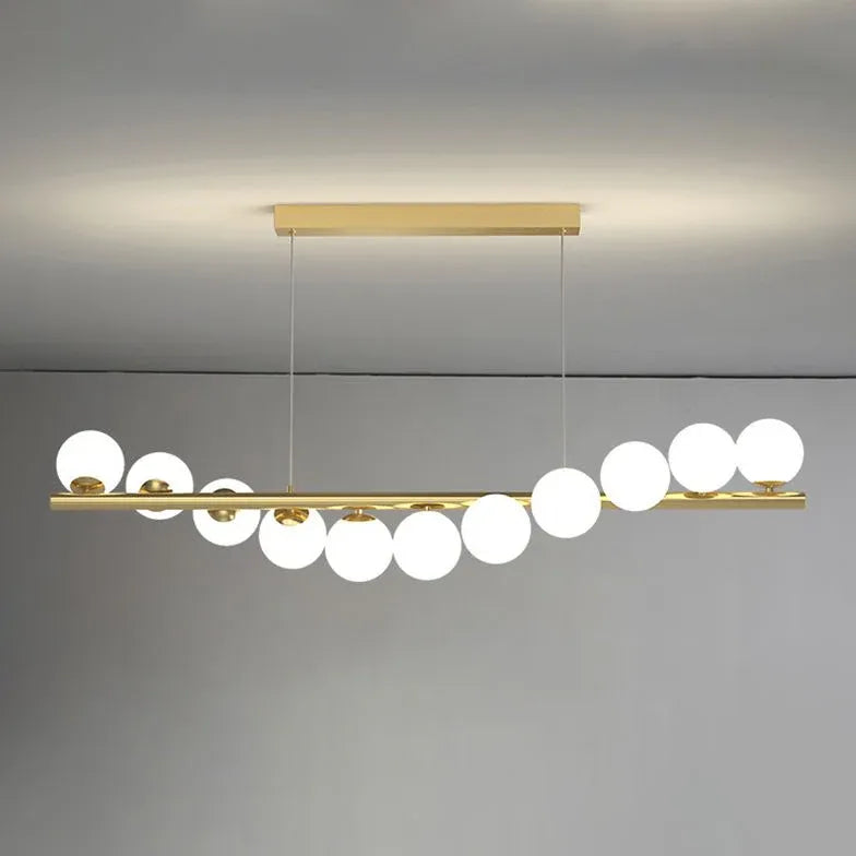 Chandelier For Study Room Linear Metal Ip20 Bi-pin