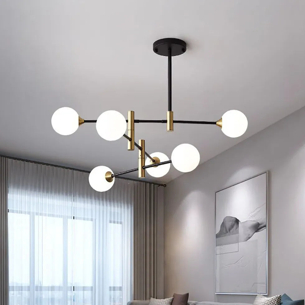 Black Modern Chandeliers For Bedroom Valentina Metal Led Warm White Ip20