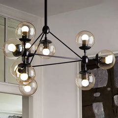 Black Statement Pendant Light For Bedroom Valentina Metal Ip20