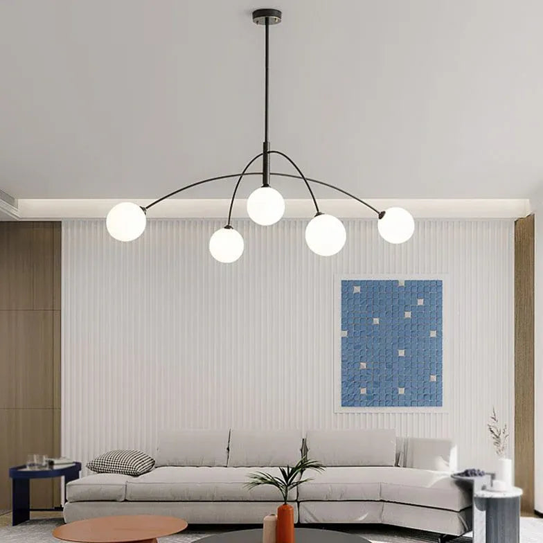 Black Statement Pendant Light For Bedroom Valentina Metal Led Ip20