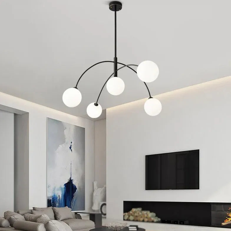 Black Statement Pendant Light For Bedroom Valentina Metal Led Ip20