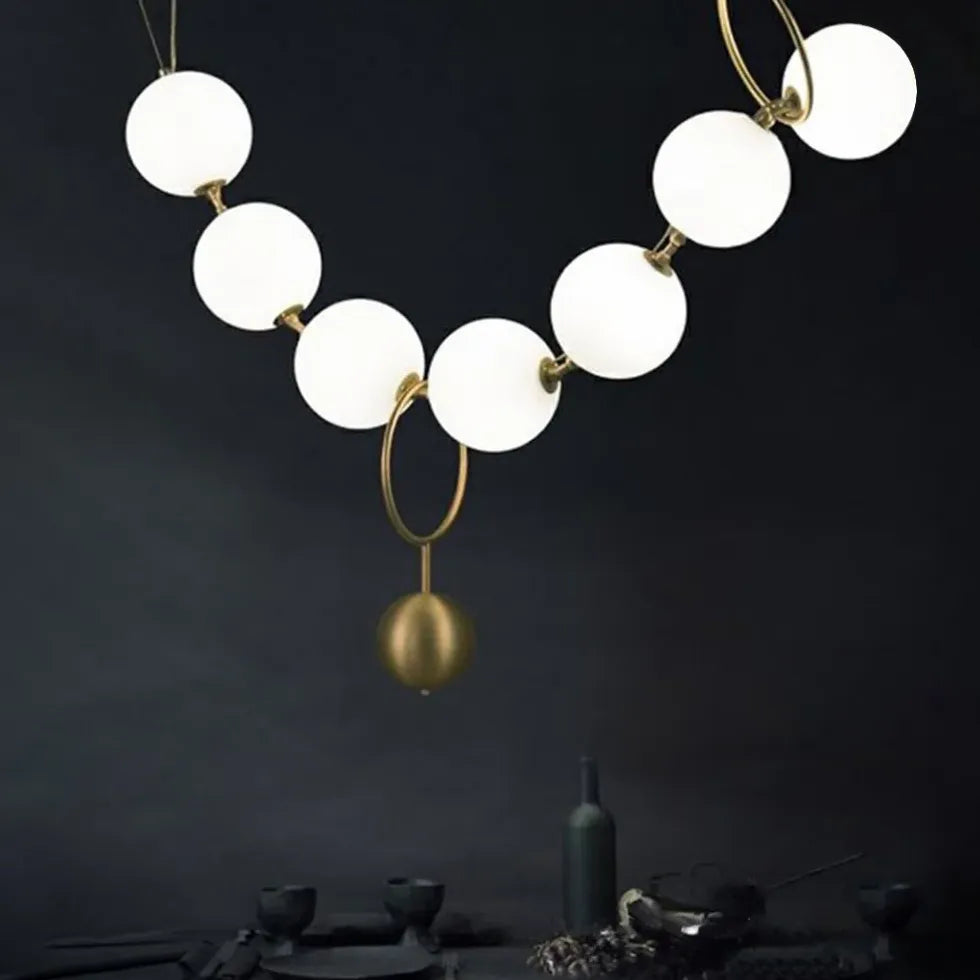 Statement Pendant Light For Living Room Valentina Metal & Acrylic Led