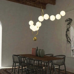 Statement Pendant Light For Living Room Valentina Metal & Acrylic Led