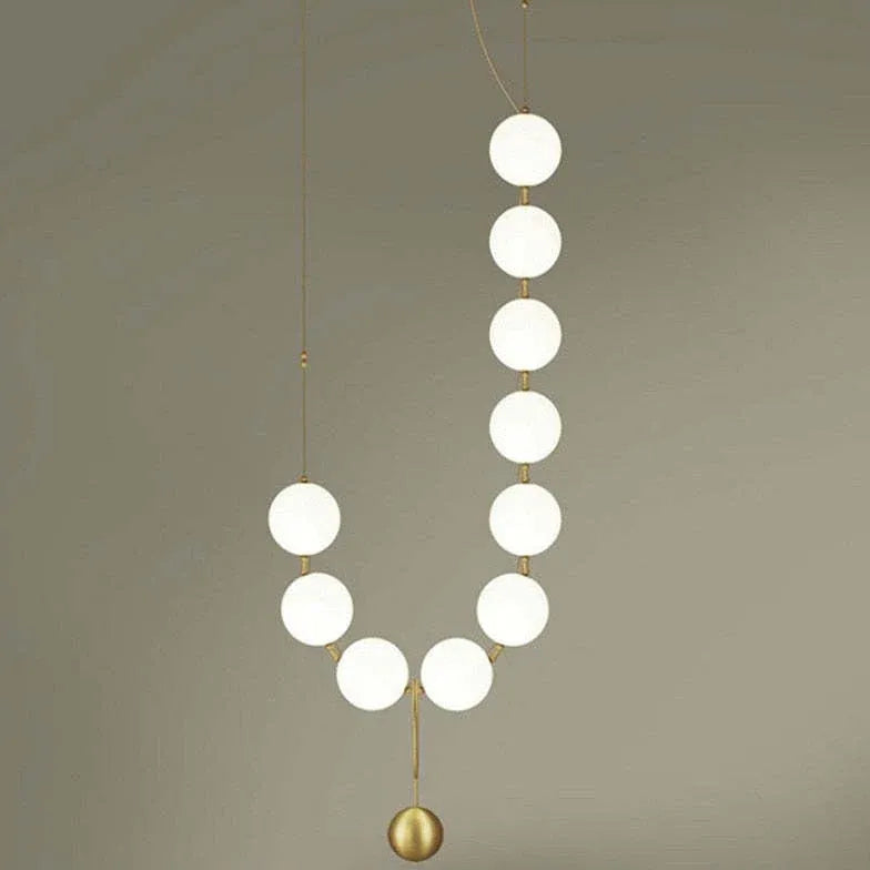 Statement Pendant Light For Living Room Valentina Metal & Acrylic Led