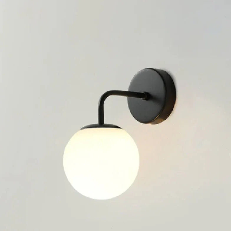 Black Single Arm Wall Light For Bedroom Valentina Metal Led Ip20